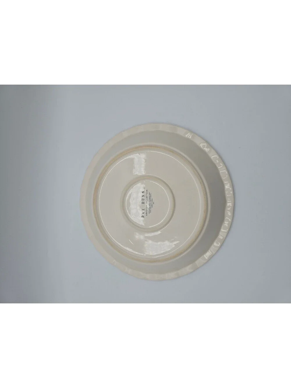 Rae Dunn SLICE Artisan Collection Ceramic Pie Plate Baker